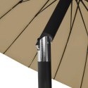 Parasol ogrodowy na słupku aluminiowym, 270 cm, taupe Lumarko!