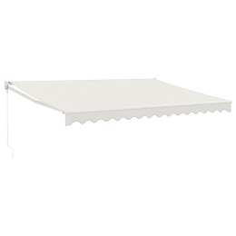 Zwijana markiza, kremowa, 4x3 m, tkanina i aluminium Lumarko!