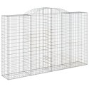 Kosze gabionowe, 12 szt, 300x50x180/200cm, galwanizowane żelazo Lumarko!