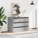 Komoda, szarość betonu, 80x41x58 cm, materiał drewnopochodny Lumarko!