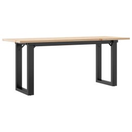 Stolik kawowy z czworokątnymi nogami, 110x40x45 cm Lumarko!