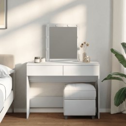 Toaletka z oświetleniem LED, biała, 100x40x130 cm Lumarko!