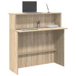 Biurko recepcyjne dąb sonoma 100x50x103,5 cm Drewno klejone Lumarko!