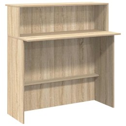 Biurko recepcyjne dąb sonoma 100x50x103,5 cm Drewno klejone Lumarko!