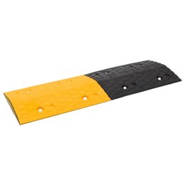 Progi zwalniające, 4 szt., żółto-częściowyarne, 97x32,5x4 cm, gumowe Lumarko!
