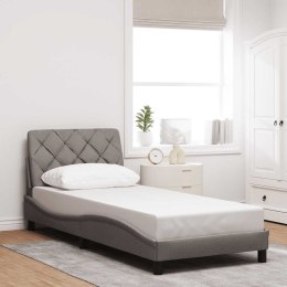 Rama łóżka bez materaca Taupe 90x190 cm Tkanina Lumarko!