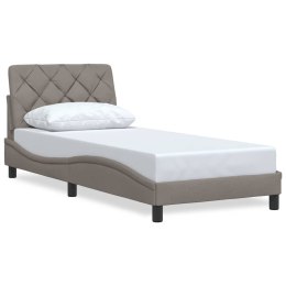 Rama łóżka bez materaca Taupe 90x190 cm Tkanina Lumarko!
