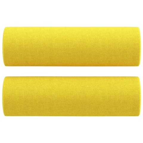 2-osobowa sofa z poduszkami, jasnożółta, 140 cm, tkanina Lumarko!