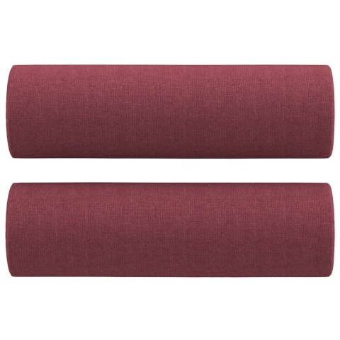 2-osobowa sofa z poduszkami, winna czerwień, 120 cm, tkanina Lumarko!