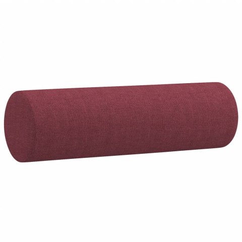 2-osobowa sofa z poduszkami, winna czerwień, 120 cm, tkanina Lumarko!