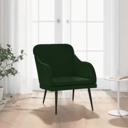Fotel, ciemnozielony, 63x76x80 cm, obity aksamitem Lumarko!