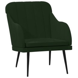 Fotel, ciemnozielony, 63x76x80 cm, obity aksamitem Lumarko!