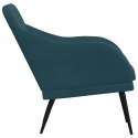 Fotel, niebieski, 63x76x80 cm, obity aksamitem Lumarko!