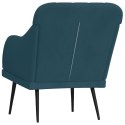 Fotel, niebieski, 63x76x80 cm, obity aksamitem Lumarko!