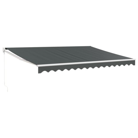 Zwijana markiza, antracytowa, 4,5x3 m, tkanina i aluminium Lumarko!