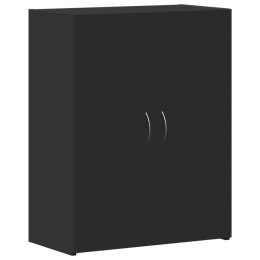 Szafka na dokumenty, czarna, 60x32x77,5 cm Lumarko!