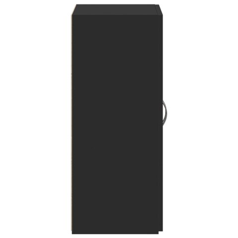 Szafka na dokumenty, czarna, 60x32x77,5 cm Lumarko!