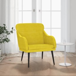 Fotel, żółty, 63x76x80 cm, obity aksamitem Lumarko!