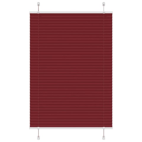 Roleta plisowana Bordowy Czerwony 100x150 cm Szerokość tkaniny Lumarko!
