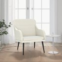 Fotel, kremowy, 63x76x80 cm, obity aksamitem Lumarko!