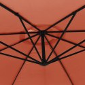 Parasol wiszący z aluminiowym słupkiem, 350 cm, terakotowy Lumarko!