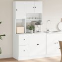 Szafka kuchenna, biała, 95x50x180 cm, materiał drewnopochodny Lumarko!