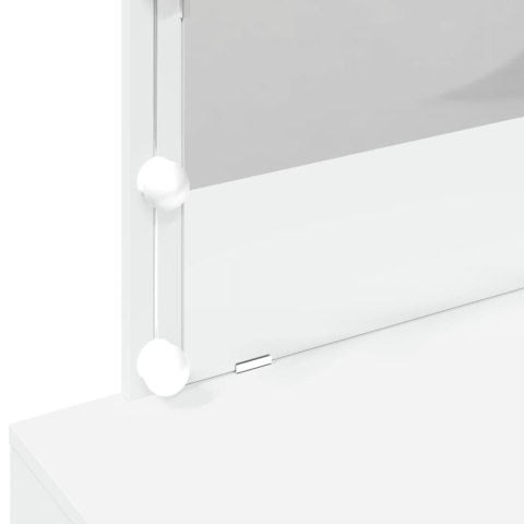 Toaletka z oświetleniem LED, biała, 100x40x120 cm Lumarko!