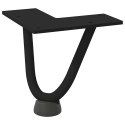 Nogi do stołu Hairpin, 4 szt., czarne, 10 cm, lita stal Lumarko!