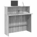 Biurko recepcyjne szare Sonoma 100x50x103,5 cm Drewno klejone Lumarko!