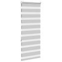 Roleta zebra, jasnoszara, szerokość tkaniny 50,9 cm, poliester Lumarko!