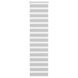 Roleta zebra, jasnoszara, szerokość tkaniny 50,9 cm, poliester Lumarko!