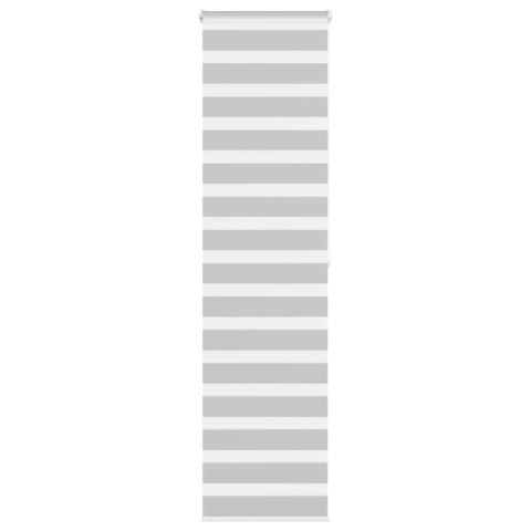 Roleta zebra, jasnoszara, szerokość tkaniny 50,9 cm, poliester Lumarko!
