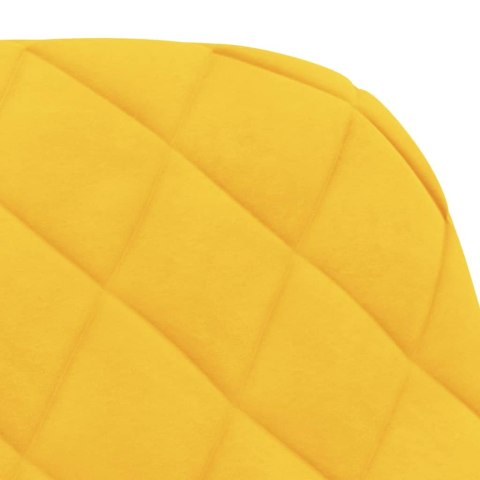 Obrotowe krzesła stołowe, 2 szt., żółte, aksamitne Lumarko!