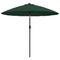 Parasol ogrodowy na słupku aluminiowym, 270 cm, zielony Lumarko!