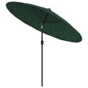 Parasol ogrodowy na słupku aluminiowym, 270 cm, zielony Lumarko!