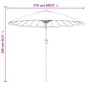 Parasol ogrodowy na słupku aluminiowym, 270 cm, zielony Lumarko!