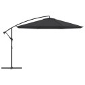 Parasol wiszący z aluminiowym słupkiem, 350 cm, czarny Lumarko!