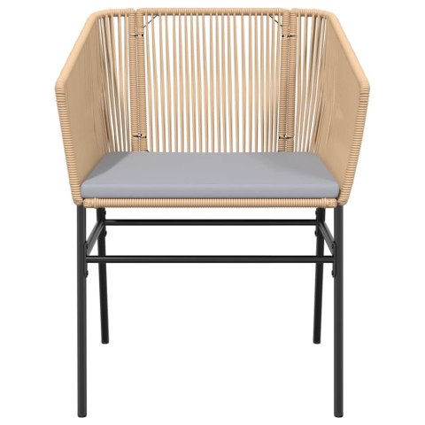 5-częściowy zestaw ogrodowy poduszkami brązowy polirattan szkło Lumarko!