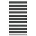 Roleta zebra, czarna, szerokość tkaniny 75,9 cm, poliester Lumarko!