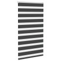 Roleta zebra, czarna, szerokość tkaniny 75,9 cm, poliester Lumarko!