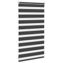Roleta zebra, czarna, szerokość tkaniny 75,9 cm, poliester Lumarko!