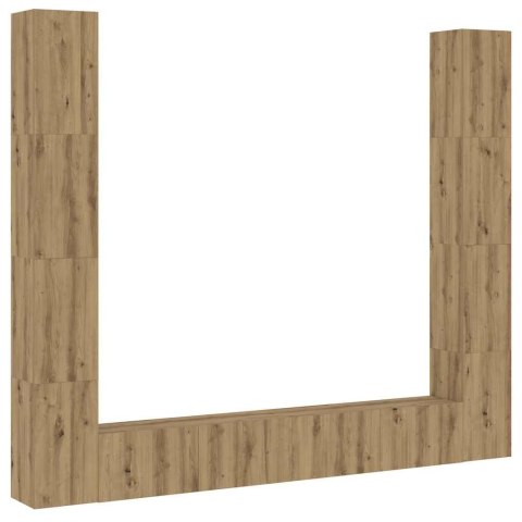 Wiszące szafki telewizyjne, 6 szt., dąb artisan Lumarko!