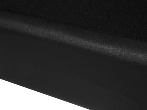 Sofa 2-osobowa skórzana czarna HELSINKI