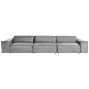 Sofa modułowa 3-osobowa szara HELLNAR Lumarko!