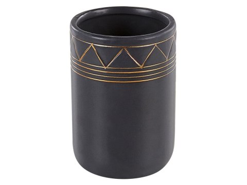 Zestaw akcesoriów łazienkowych 5 elementy LANCO Ceramika Czarny