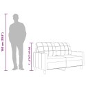 2-osobowa sofa, kolor cappuccino, 120 cm, sztuczna skóra Lumarko!