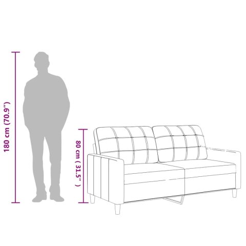 2-osobowa sofa, kolor cappuccino, 140 cm, sztuczna skóra Lumarko!