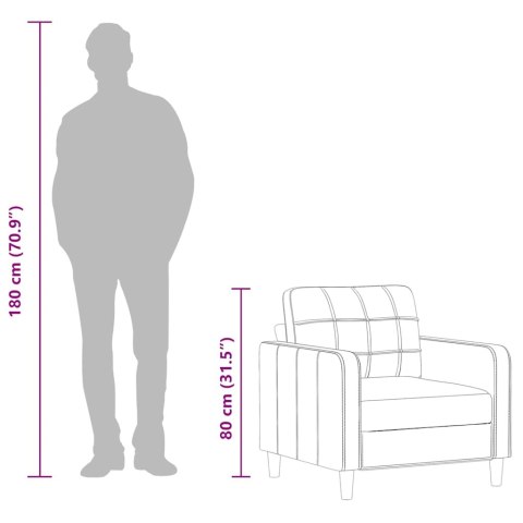 Fotel, kremowy, 60 cm, obity tkaniną Lumarko!