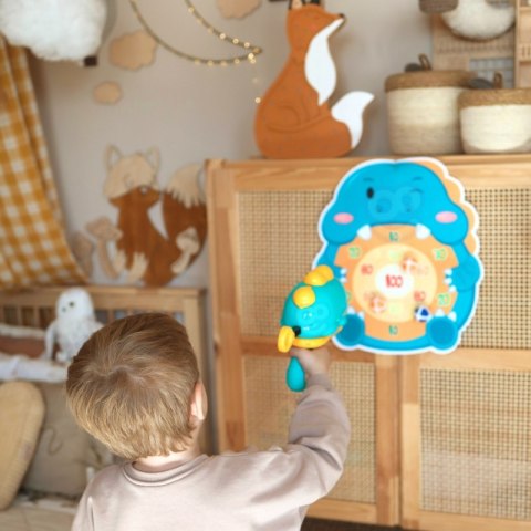 Gra w Rzutki Pistolet Dinozaur na Kulki Rzepy Tarcza Punkty Strzelanie Lek Lumarko!