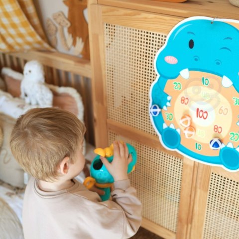 Gra w Rzutki Pistolet Dinozaur na Kulki Rzepy Tarcza Punkty Strzelanie Lek Lumarko!